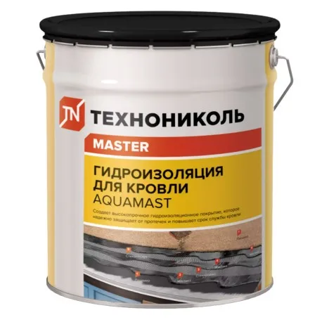 Мастика битумно-резиновая AquaMast, 18 кг  Мастика