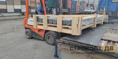 Отгрузка профнастила во Владивостоке