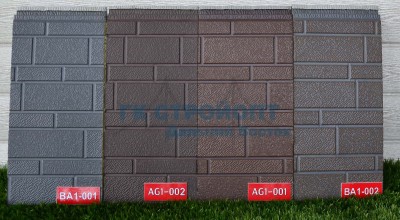 Цвета по кирпич BA1-001 AG1-002 AG1-001 BA1-002