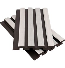 Фасадная панель ДПК 4-бруска 13*177/168*2900мм 3D, NUSADUA, белый