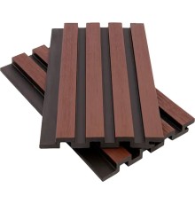 Фасадная панель ДПК 4-бруска 13*177/168*2900мм 3D, NUSADUA, шоколад