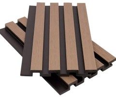 Фасадная панель ДПК 4-бруска 13*177/168*2900мм 3D, NUSADUA, серый