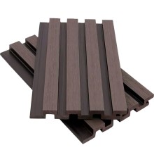 Фасадная панель ДПК 4-бруска 13*177/168*2900мм 3D, NUSADUA, темно-серый