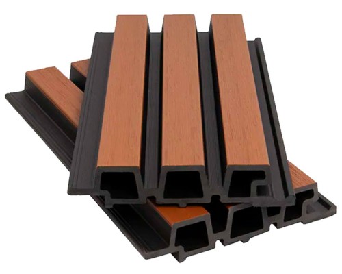Фасадная панель ДПК 3-бруска 33*165/138*3600мм 3D, NUSADUA, песок