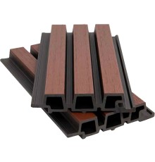 Фасадная панель ДПК 3-бруска 33*165/138*3600мм 3D, NUSADUA, шоколад