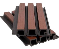 Фасадная панель ДПК 3-бруска 33*165/138*3600мм 3D, NUSADUA, шоколад