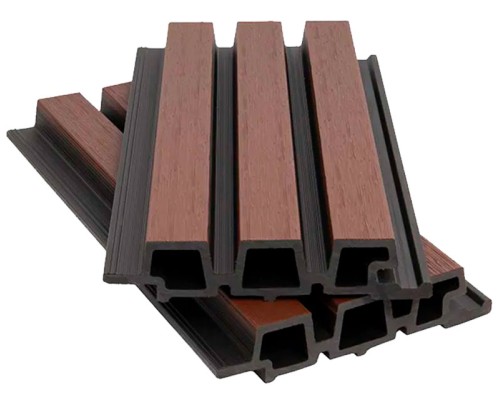 Фасадная панель ДПК 3-бруска 33*165/138*3600мм 3D, NUSADUA, шоколад