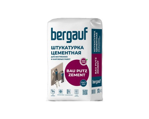 Купить Штукатурка цементная БЕРГАУФ  BAU PUTZ ZEMENT, 25кг