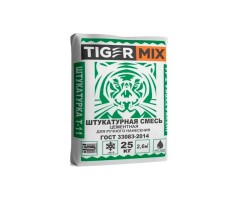 Штукатурка цементная ТайгерМикс Т-11, 25кг