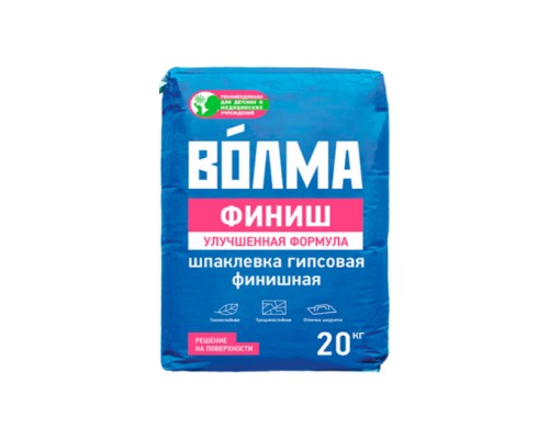 Купить Шпатлевка гипсовая сухая ВОЛМА ФИНИШ 20кг финишная