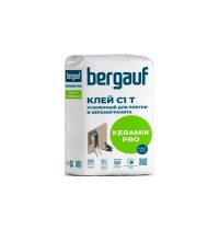Клей  плиточный БЕРГАУФ КЕРАМИК PRO C1 T, 25кг