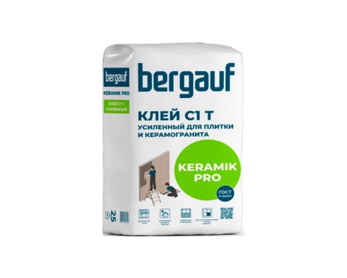 Купить Клей плиточный БЕРГАУФ ГРАНИТ C2 TE, 25кг