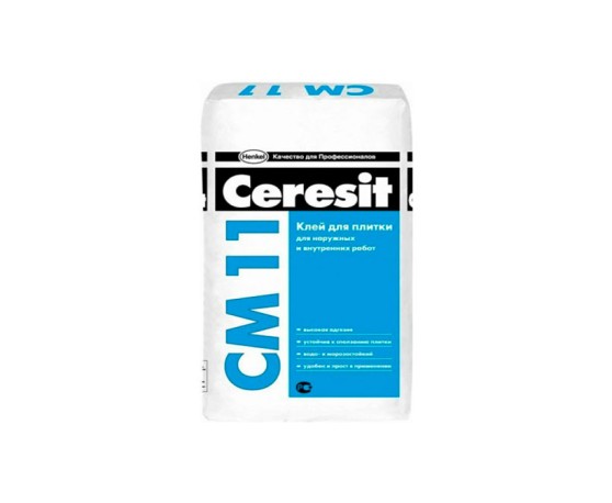 Клей плиточный ЦЕРЕЗИТ CM 11, 25кг Клей плиточный