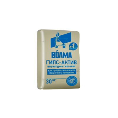 Купить Штукатурка гипсовая BОЛМА ГИПС-АКТИВ Белый, 30кг