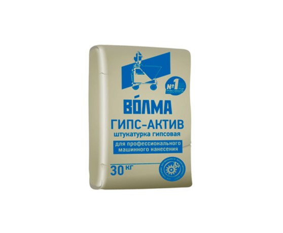 Штукатурка гипсовая BОЛМА ГИПС-АКТИВ Белый, 30кг Штукатурные смеси