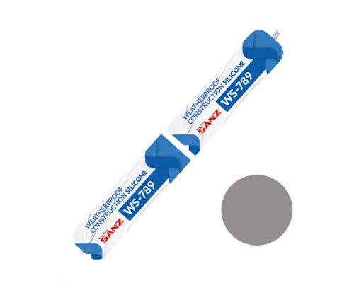 Герметик силикон. серый 590мл SANZ WS-789 RTV-1 