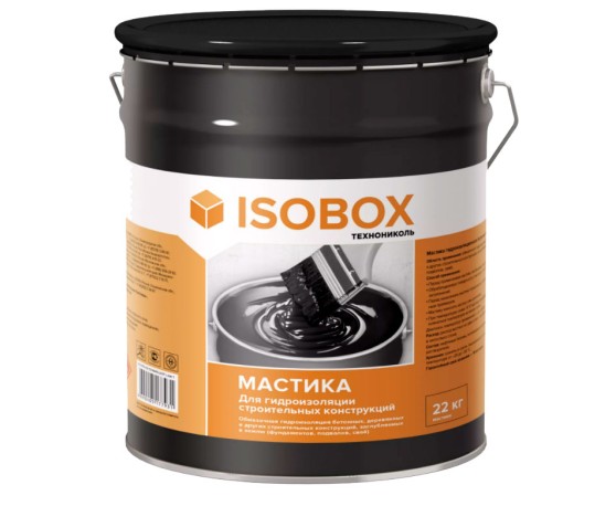 Мастика гидроизоляционная, 22кг ISOBOX Мастика