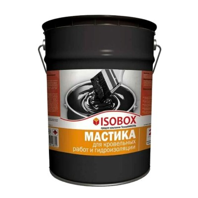 Мастика гидроизоляционная кровельная, 22кг ISOBOX