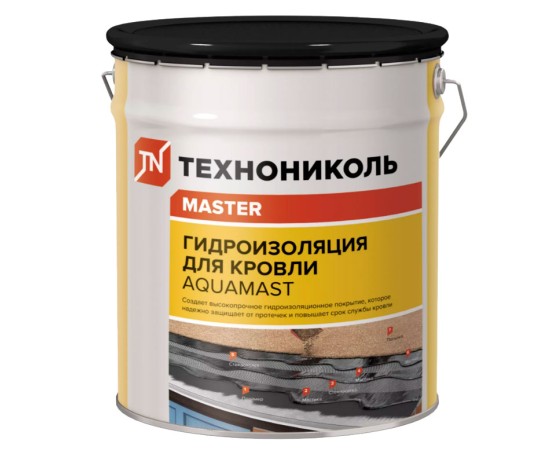 Мастика битумно-резиновая AquaMast, 18 кг  Мастика
