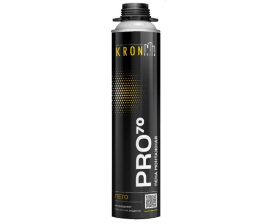 KRONbuild  PRO 70  ЛЕТНЯЯ 850мл Пена монтажная  проф. Пена монтажная