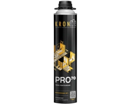 KRONbuild PRO 70  ВСЕСЕЗОН 850мл Пена монтажная  проф.