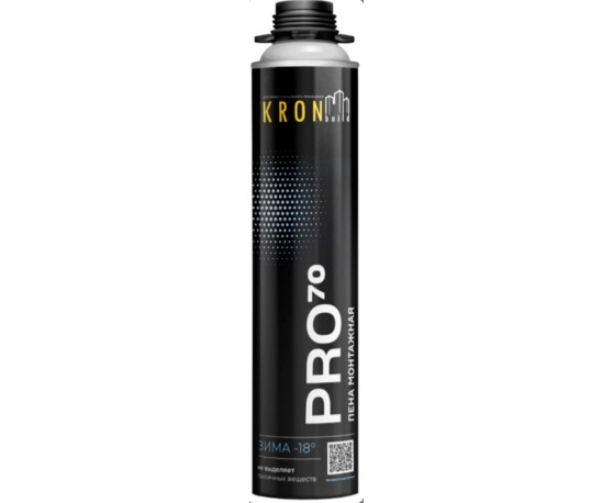 KRONbuild  PRO 70  ЗИМНЯЯ 850мл  Пена монтажная проф. Пена монтажная