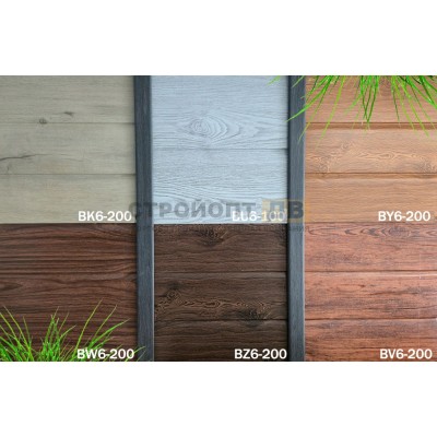 Купить BV6-200 Дерево Понова Проф+ В ПЛЕНКЕ фасадная панель