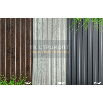 BU-C Планкен дерево серое Понова Проф фасадная панель