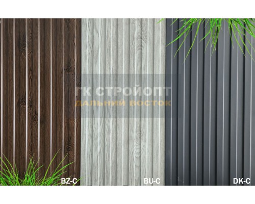 Купить BU-C Планкен дерево серое Понова Проф фасадная панель
