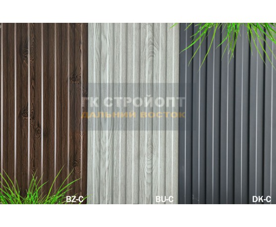 DK-C  Планкен дерево графит Понова Проф фасадная панель Дерево-1