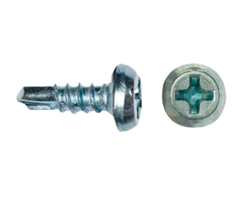 Купить Саморез СМК 3,5х9,5  со сверлом, белый цинк., 1000шт