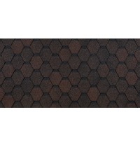 Шестигранник Коричневый 2,5мм, 3м2 гибкая черепица  Деке Eurasia