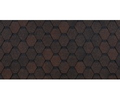 Шестигранник Коричневый 2,5мм, 3м2 гибкая черепица  Деке Евразия