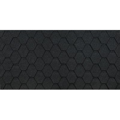 Шестигранник Серый 2,5мм, 3м2 гибкая черепица однослойная Деке Eurasia