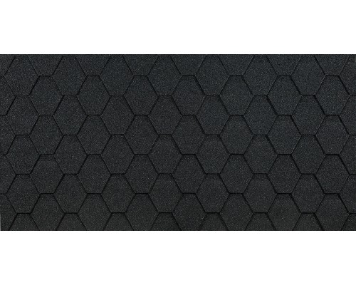 Шестигранник Серый 2,5мм, 3м2 гибкая черепица однослойная Деке Eurasia