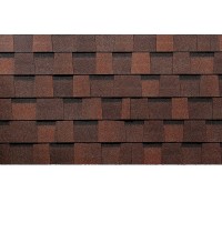 Дракон Премиум Зрелый каштан 5,6мм, 2,38м2 гибкая черепица  Деке