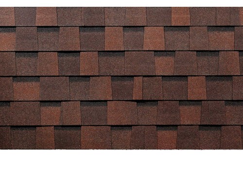 Дракон Премиум Зрелый каштан 5,6мм, 2,38м2 гибкая черепица  Деке