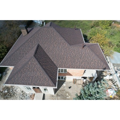 Коньково-карнизная черепица Премиум Зрелый каштан Деке