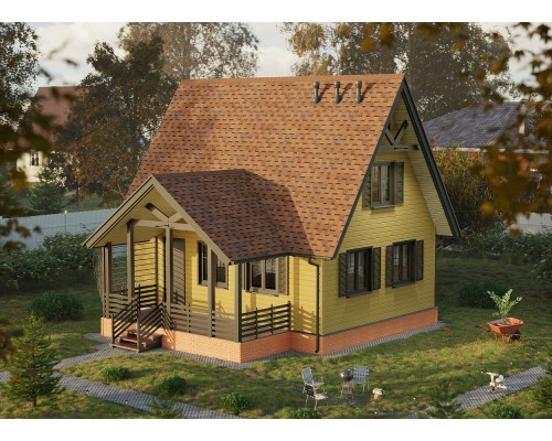 Дракон Светло-коричневый  5мм, 2,38м2 гибкая черепица  Деке Европа