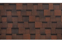 Дракон Темно-коричневый  5мм, 2,38м2 гибкая черепица  Деке Европа