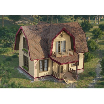 Дракон Темно-коричневый  5мм, 2,38м2 гибкая черепица  Деке Европа