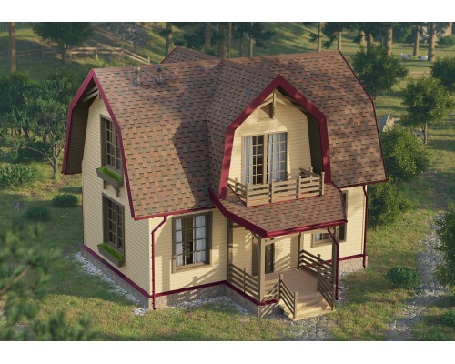 Дракон Темно-коричневый  5мм, 2,38м2 гибкая черепица  Деке Европа