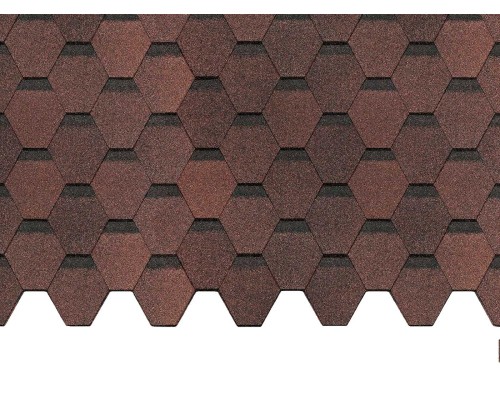 Карат Коричневый 2,8мм, 3м2 гибкая черепица  Деке Europa