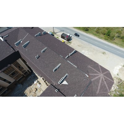 Карат Коричневый 2,8мм, 3м2 гибкая черепица  Деке Europa