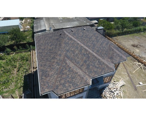 Генуя Трюфель  3,1мм, 3м2 гибкая черепица  Деке Премиум