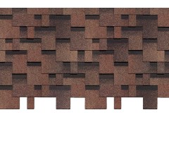 Генуя Трюфель  3,1мм, 3м2 гибкая черепица  Деке Премиум