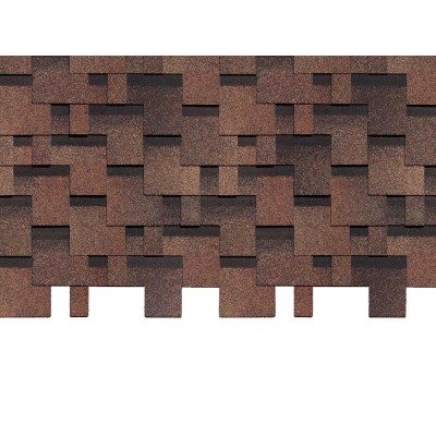 Генуя Трюфель  3,1мм, 3м2 гибкая черепица  Деке Премиум