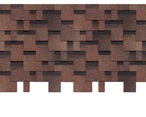 Генуя Трюфель  3,1мм, 3м2 гибкая черепица  Деке Премиум