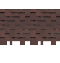 Генуя Зрелый каштан 3,1мм, 3м2 гибкая черепица  Деке Premium