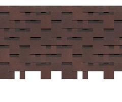 Генуя Зрелый каштан 3,1мм, 3м2 гибкая черепица  Деке Премиум